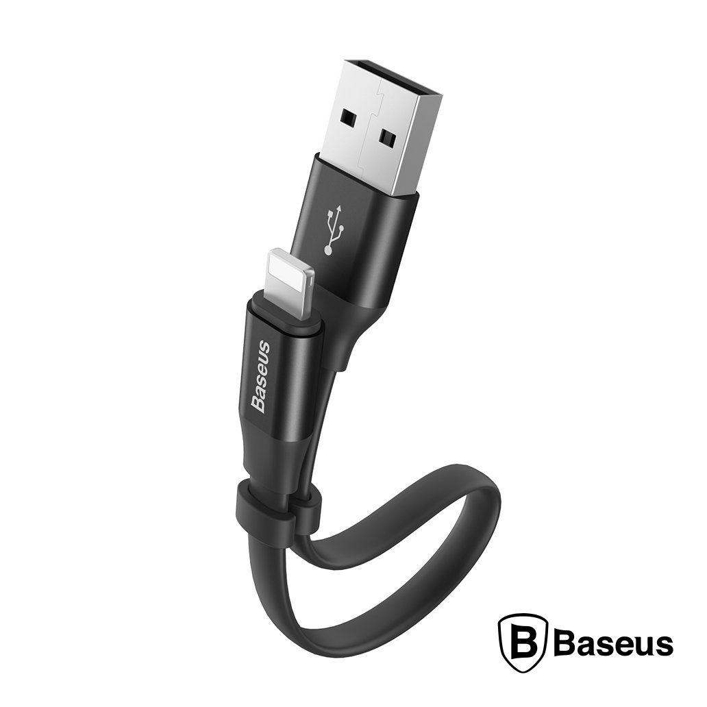 Cabo Flat USB-A 2.0 Macho / Lightning Branco 0.23m BASEUS