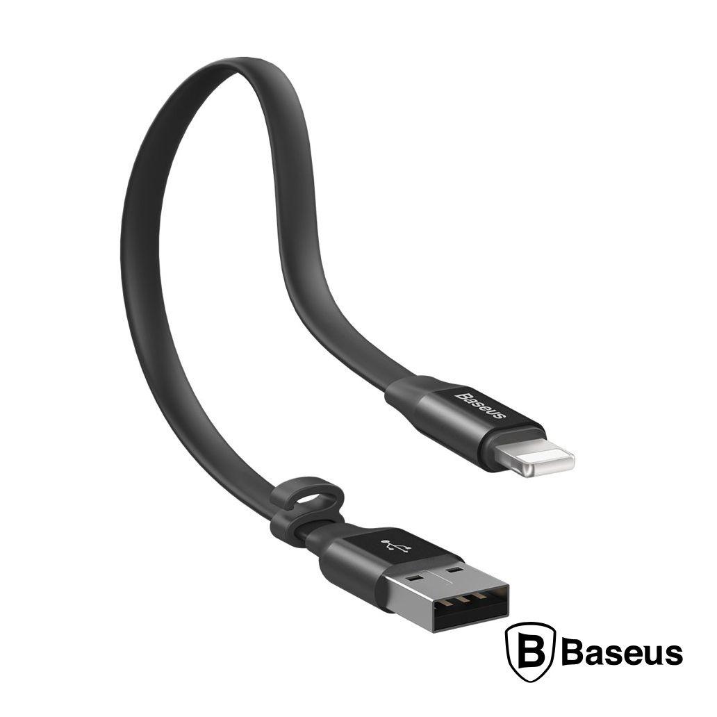 Cabo Flat USB-A 2.0 Macho / Lightning Branco 0.23m BASEUS