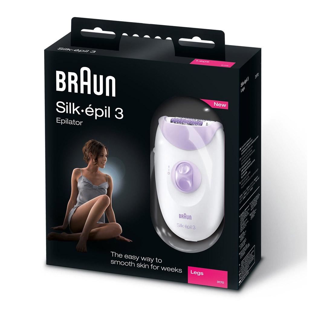 Depiladora Silk-Epil Braun 3 3170 Branco/Violeta