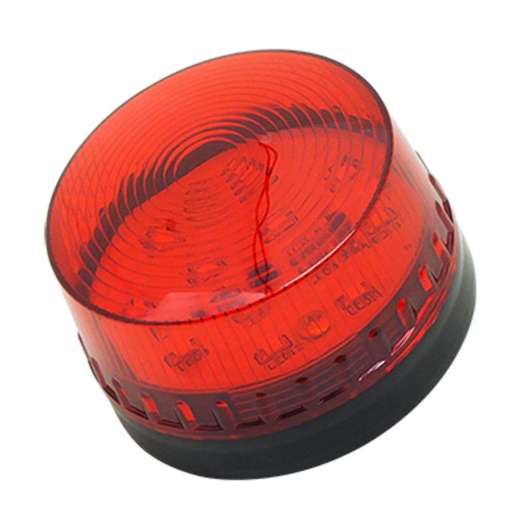 Sinalizador LED Intermitente Vermelho 12V Ø72.8x63mm