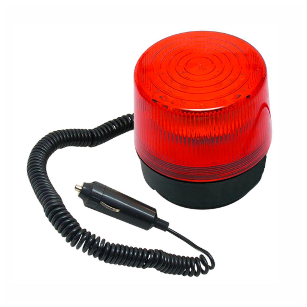 Sinalizador LED Intermitente Vermelho 12V Ficha Isqueiro