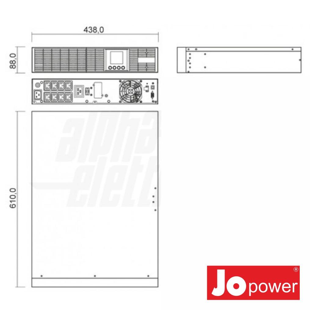 UPS 3000VA 2700W 230V P/ Rack 19