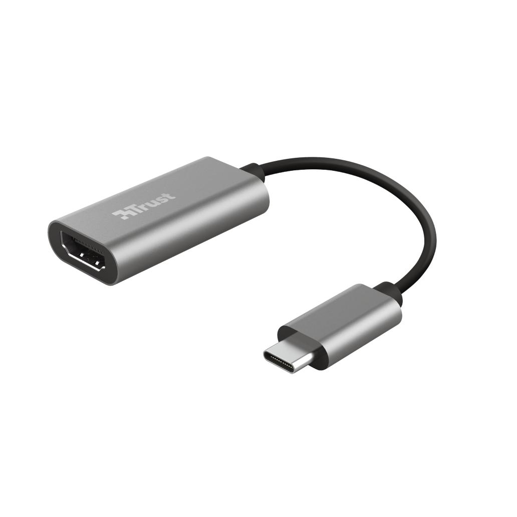 Adaptador TRUST USB-C para HDMI com suporte de vídeo Ultra H