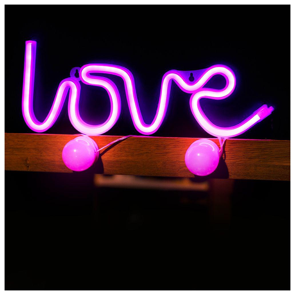 Luz LED Neon Em Forma de Letras LOVE