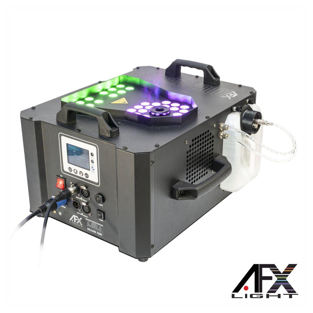 Máquina De Fumos 2000W 36 LEDS 1W RGB C/ 2 Comandos AFX