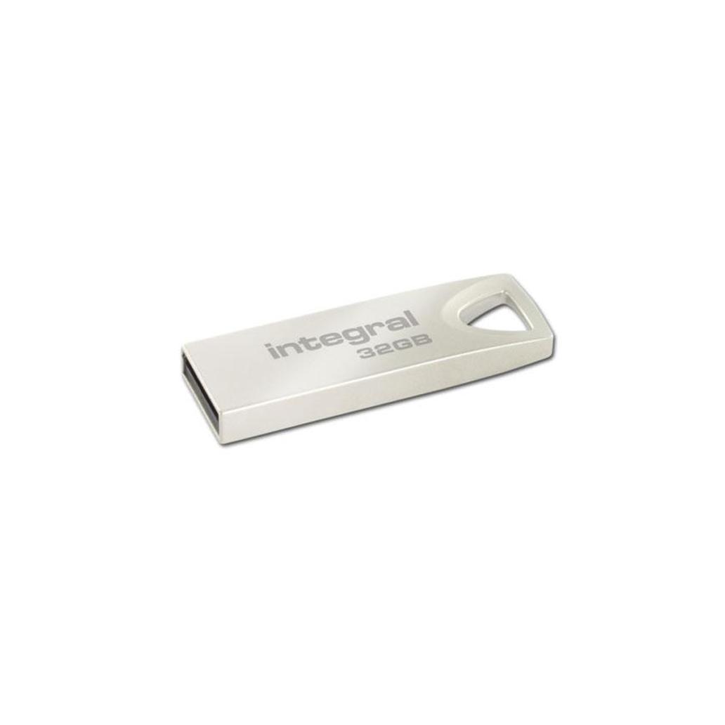 Pen Integral 32GB USB 2.0 Type-A Prata