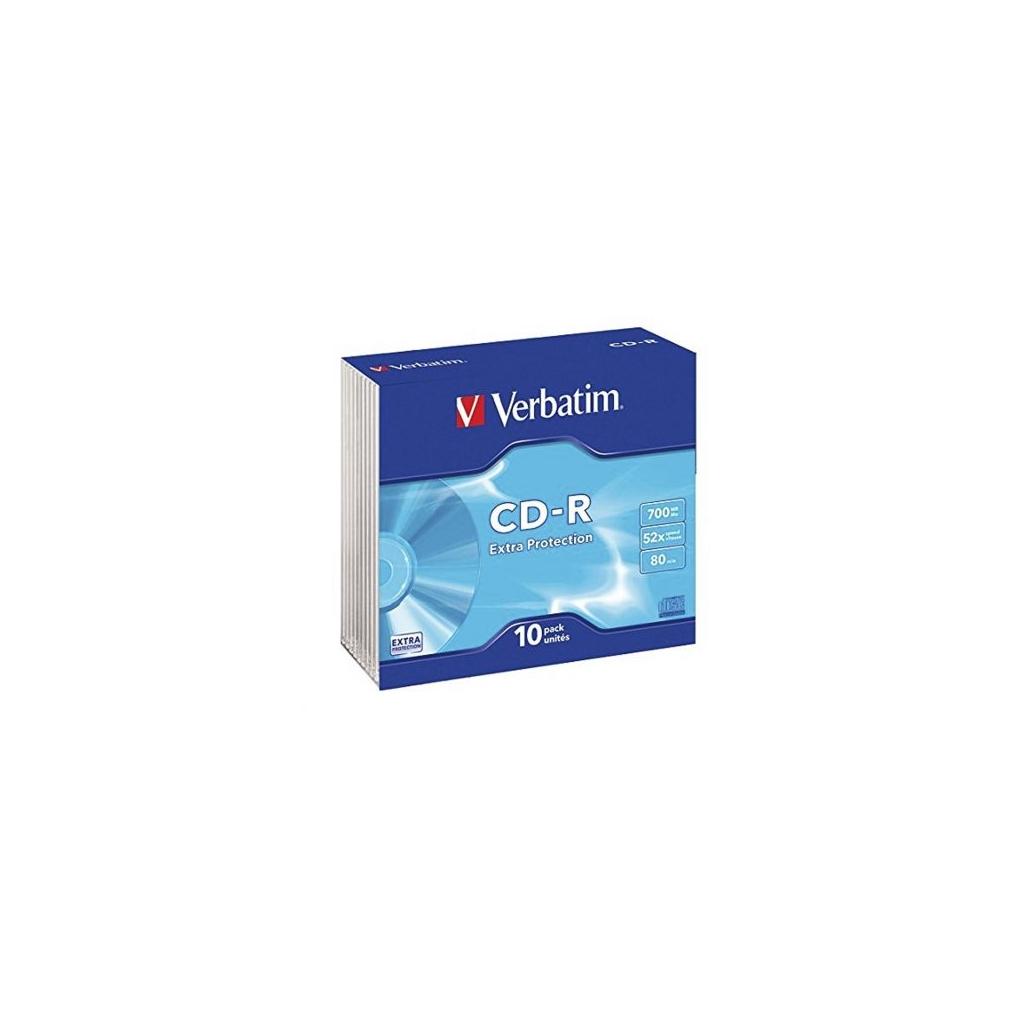 CD-R Verbatim Datalife 52X/ Caso delgado-10uds