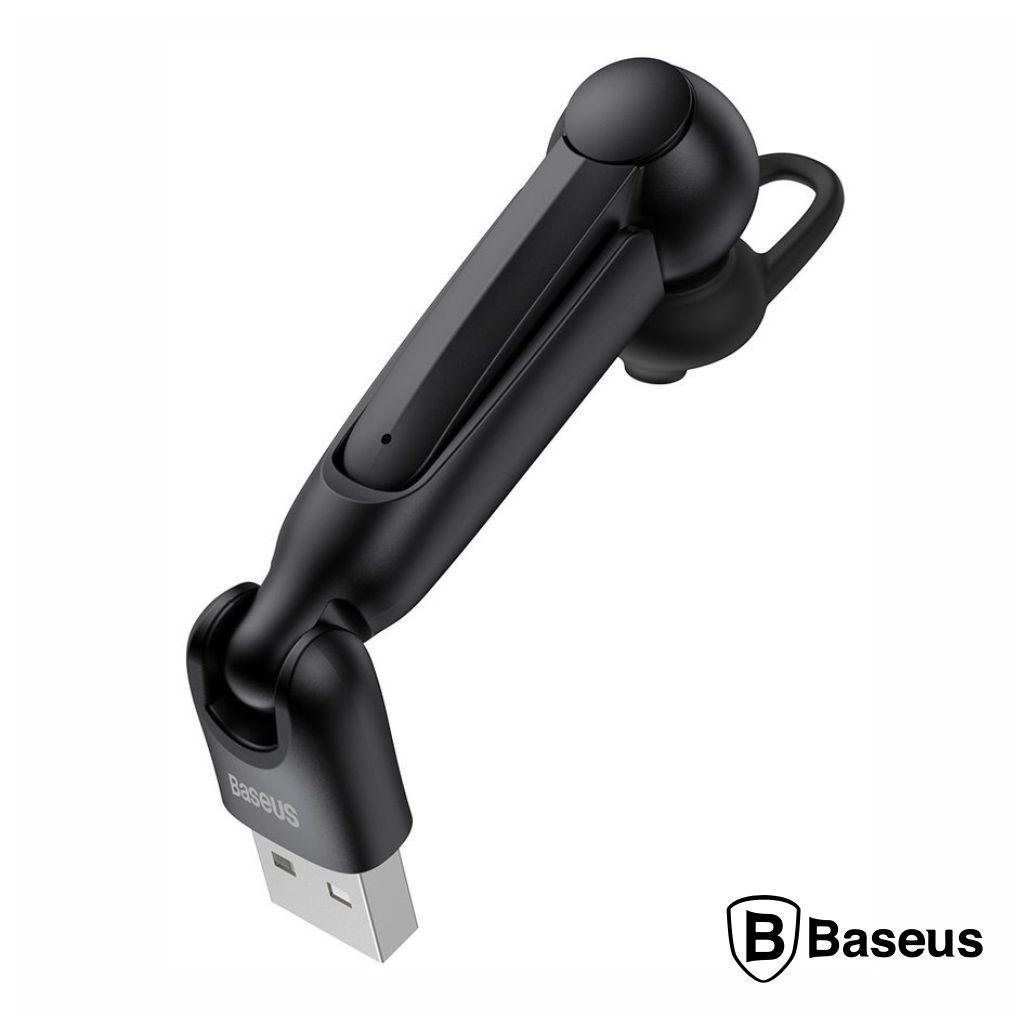 Auricular Bluetooth V5.0 C/ Microfone Preto BASEUS