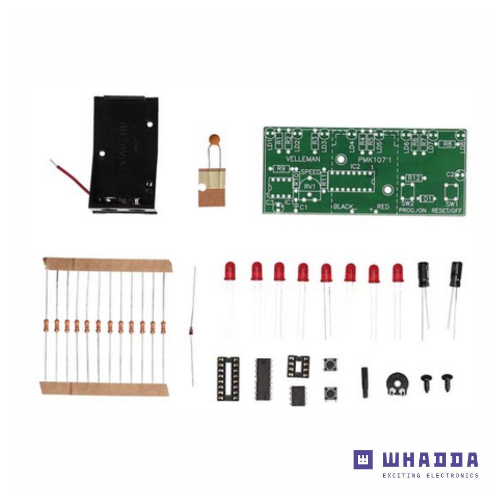 Kit Placa De LEDS Programados C/ Efeitos WHADDA