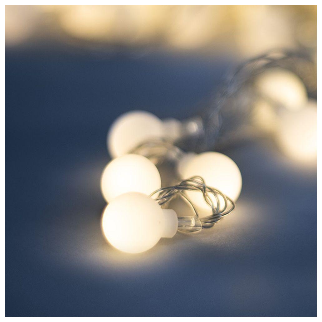 Luz Natal 30 LED Branco Quente Decorativas 5m