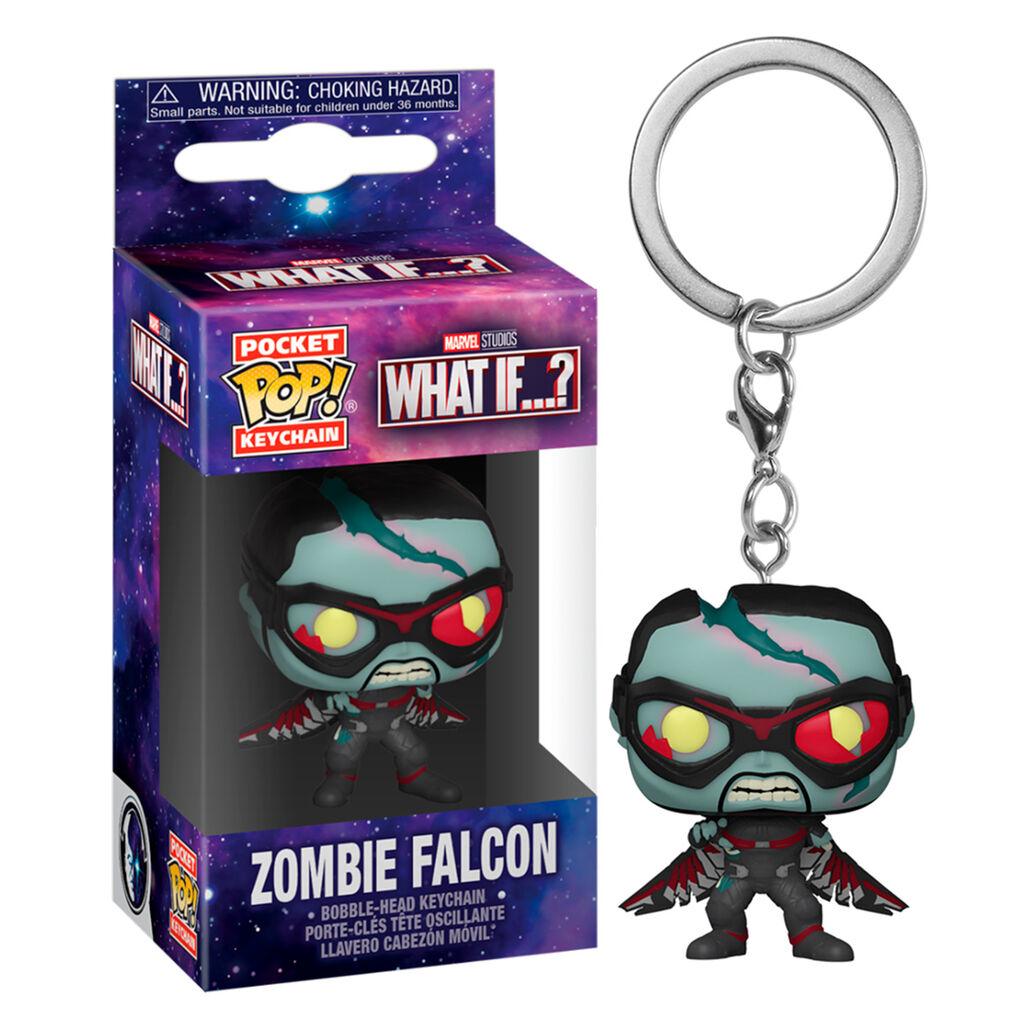 Porta-Chaves Funko Pop Marvel What If Zombie Falcon
