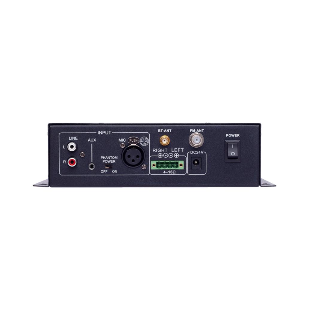Mini Amplificador Stéreo Fox 2x50W Rms 4Ohm BT/MP3/USD/SD/FM
