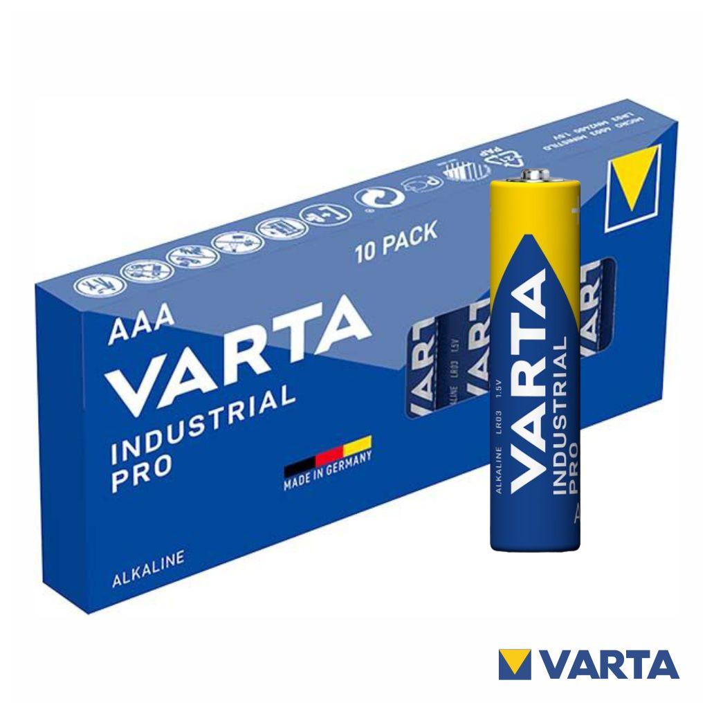 Pilha Alcalina LR03/AAA 1.5V 10x Industrial VARTA