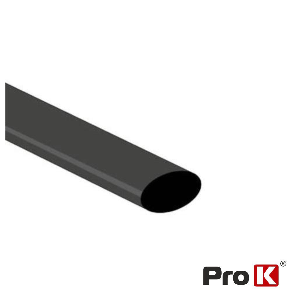 Tubo Manga Termoretráctil 12.7mm 1.2m 25x Preto Prok