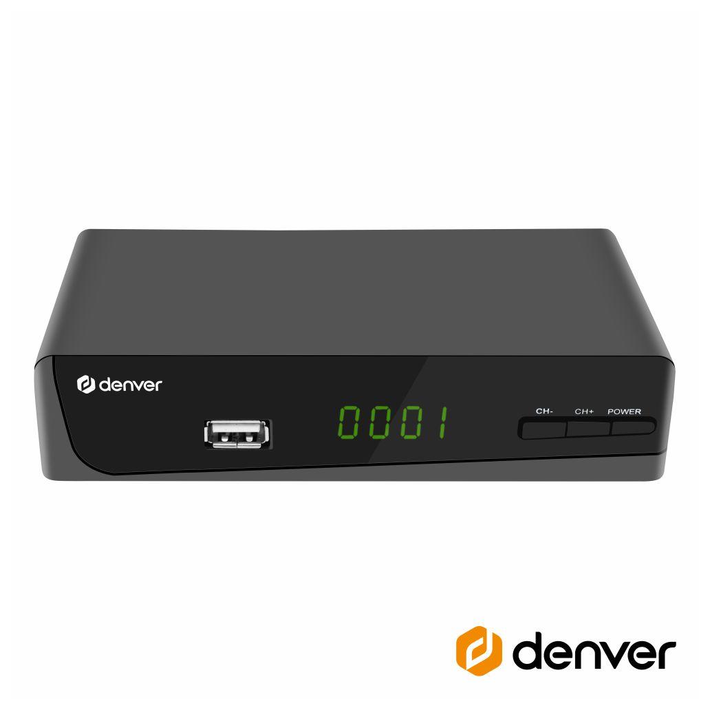 Receptor TDT FULL HD 1080P DVB-T2 Canais FTA USB DENVER