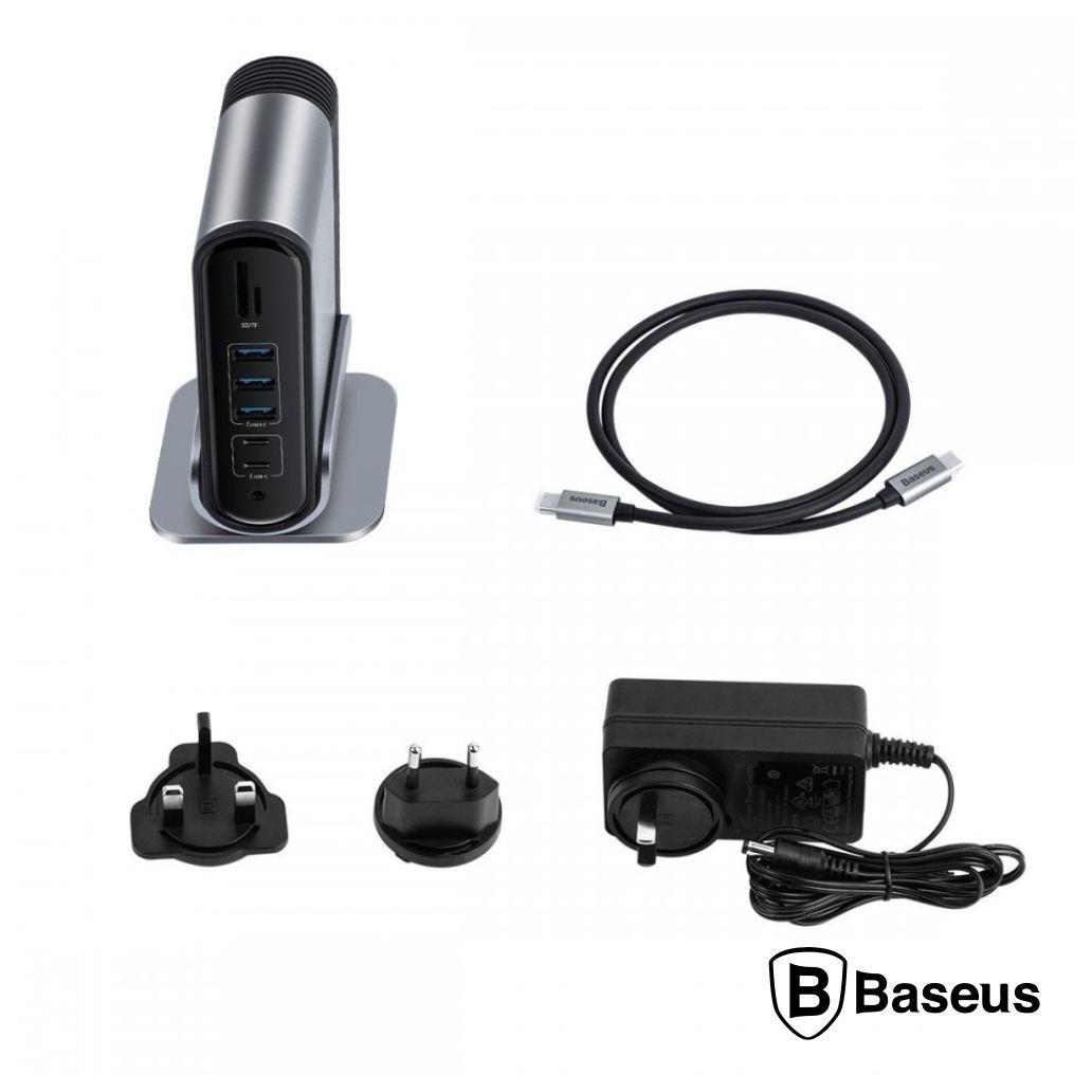 Hub USB-C P/ 2xUSB-C/ 5xUSB/ VGA/ HDMI /Audio/ RJ45/ Cartões