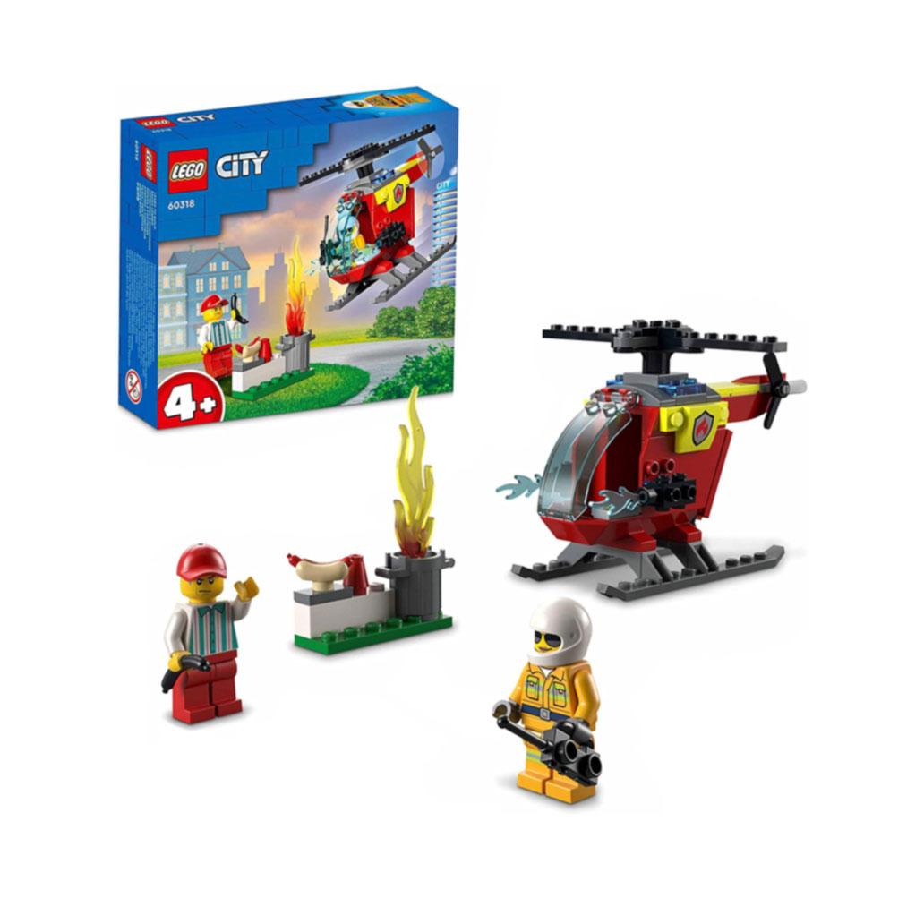 Lego City Helicóptero de Combate ao Fogo 53pcs
