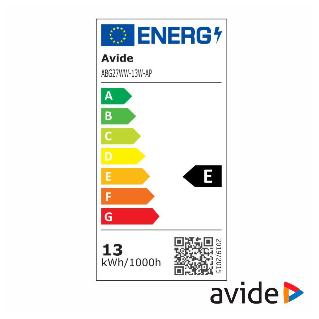 Lâmpada LED E27 Globo A60 13W 230V 3000K 1521lm AVIDE