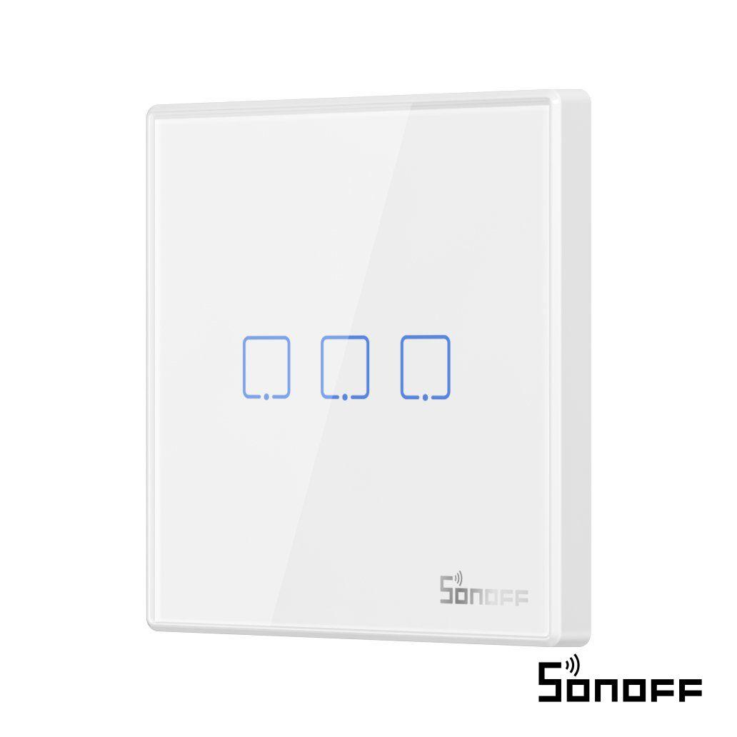 Interruptor Parede Tátil RF 3 Gang SONOFF