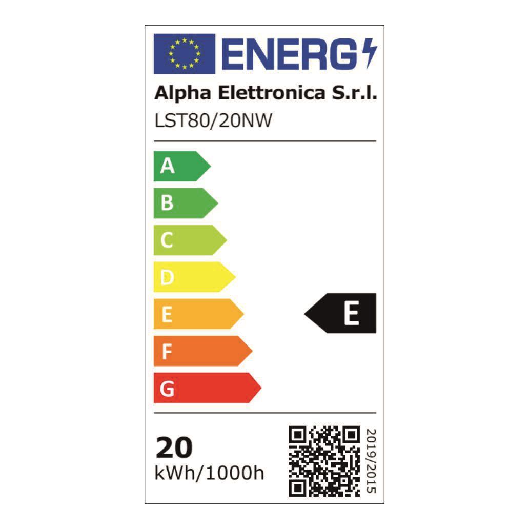 Lâmpada LED E27 T80 20W 230V 4000K 2500lm JOLIGHT