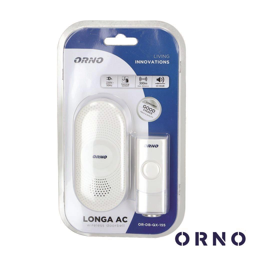Campainha S/ Fios C/ 1 Receptor 300m ORNO