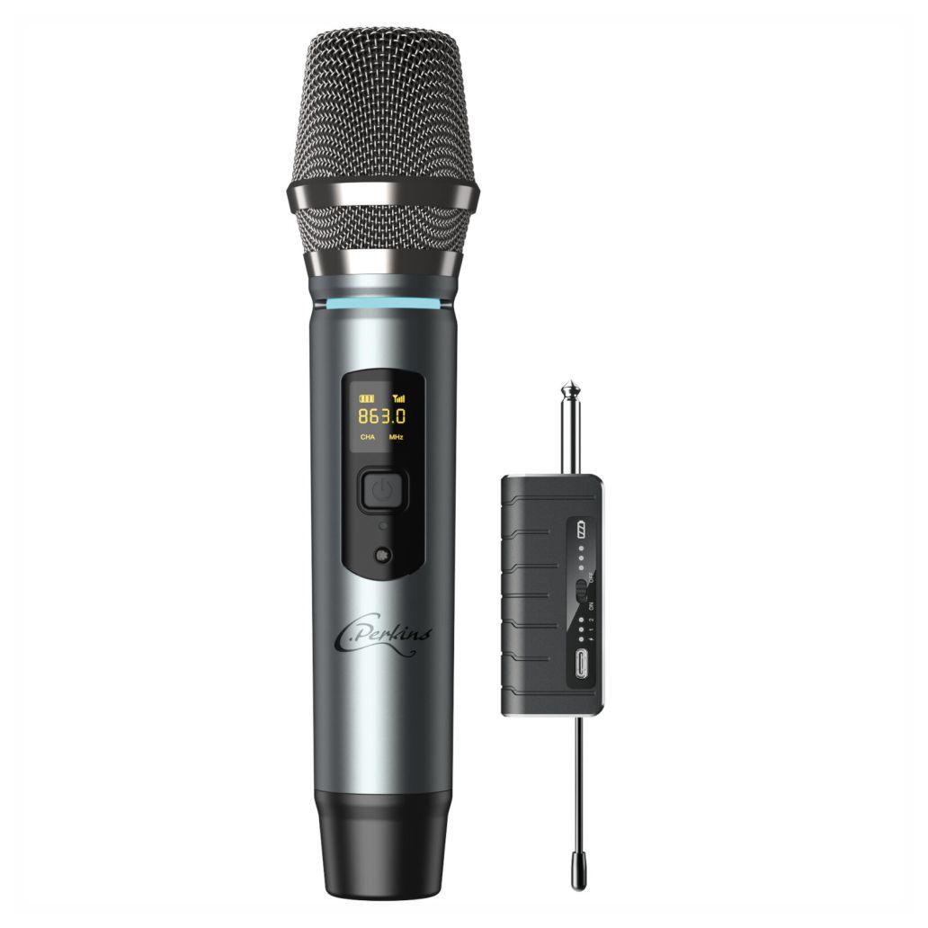 Microfone S/ Fios UHF C/ Receptor Jack 6.35mm