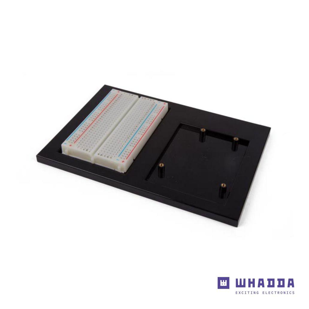 Suporte de Projeto Arduino Uno + Placa de Ensaio WHADDA