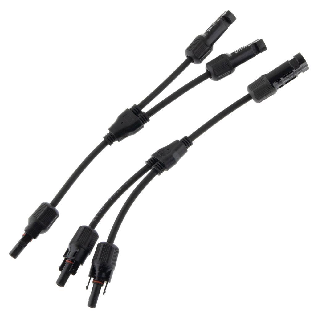 Conjunto de Adaptadores Em Y P/ Fichas Solares 2xMC4