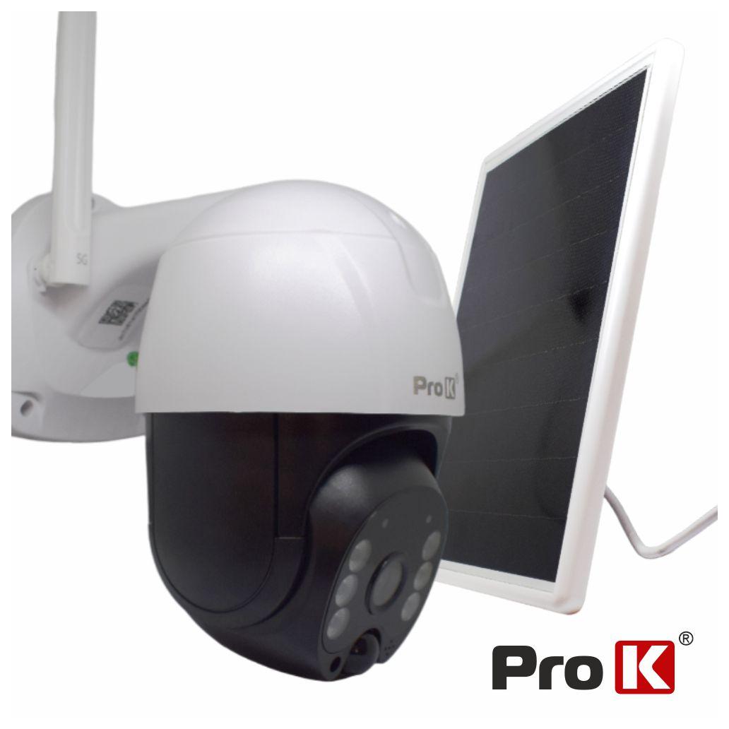 Câmara Vigilância IP 1080P 4G C/ Painel Solar PAN/TILT PROK