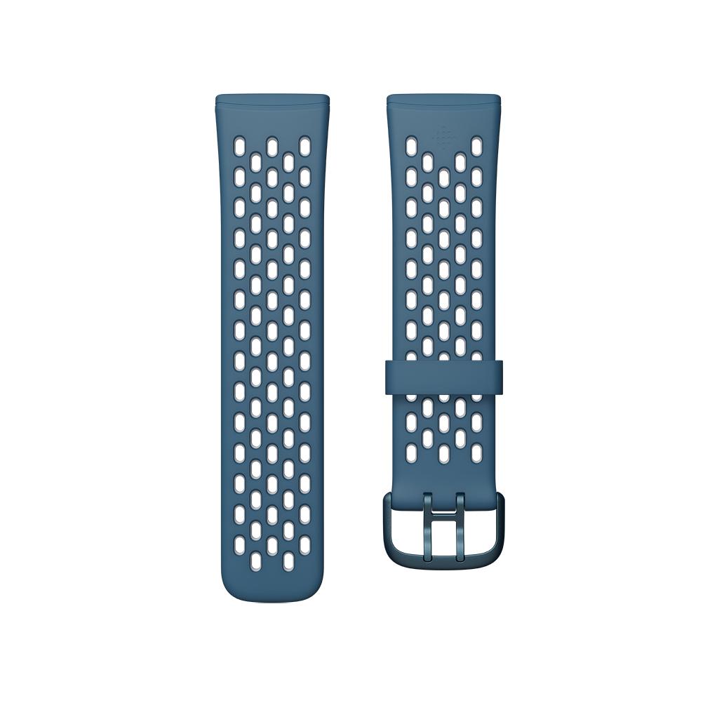 Bracelete Desportiva P/ Fitbit Versa 3/Sense Azul e Cinza