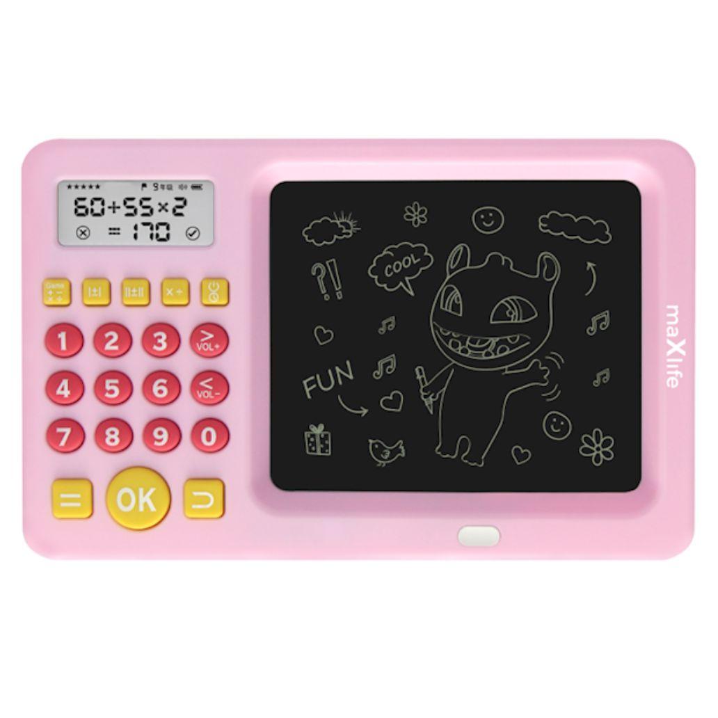 Quadro Digital Portátil C/ Calculadora Para Criança Rosa