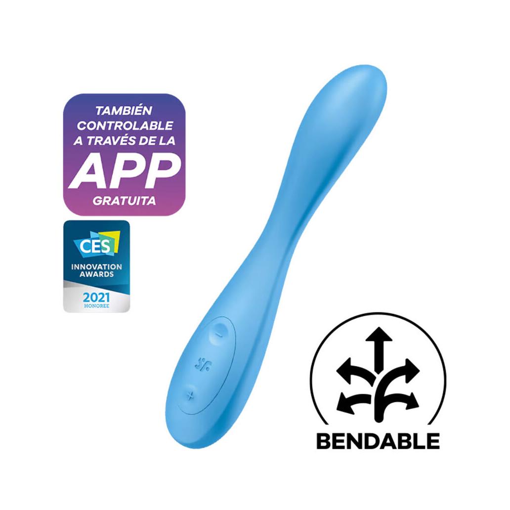 Vibrador Satisfyer G-Spot Flex 4 Com App Azul