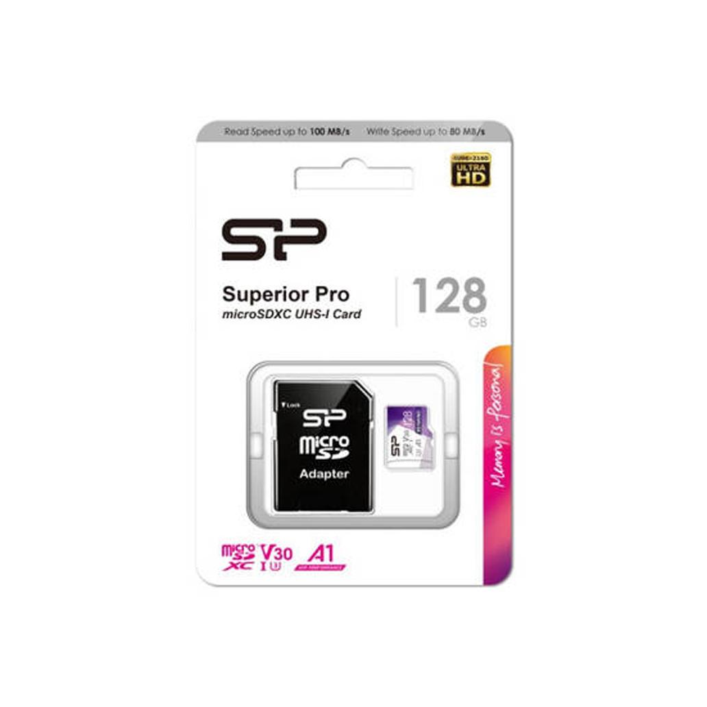 Cartão Micro SD 128GB SP Colorful SDXC UHS-I U3 c/ Adaptador