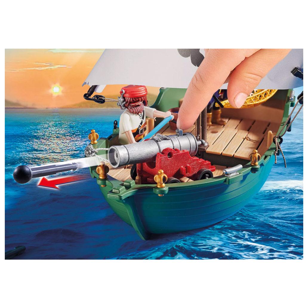 Playmobil Barco Pirata Com Motor Subaquático 102Pcs 4+