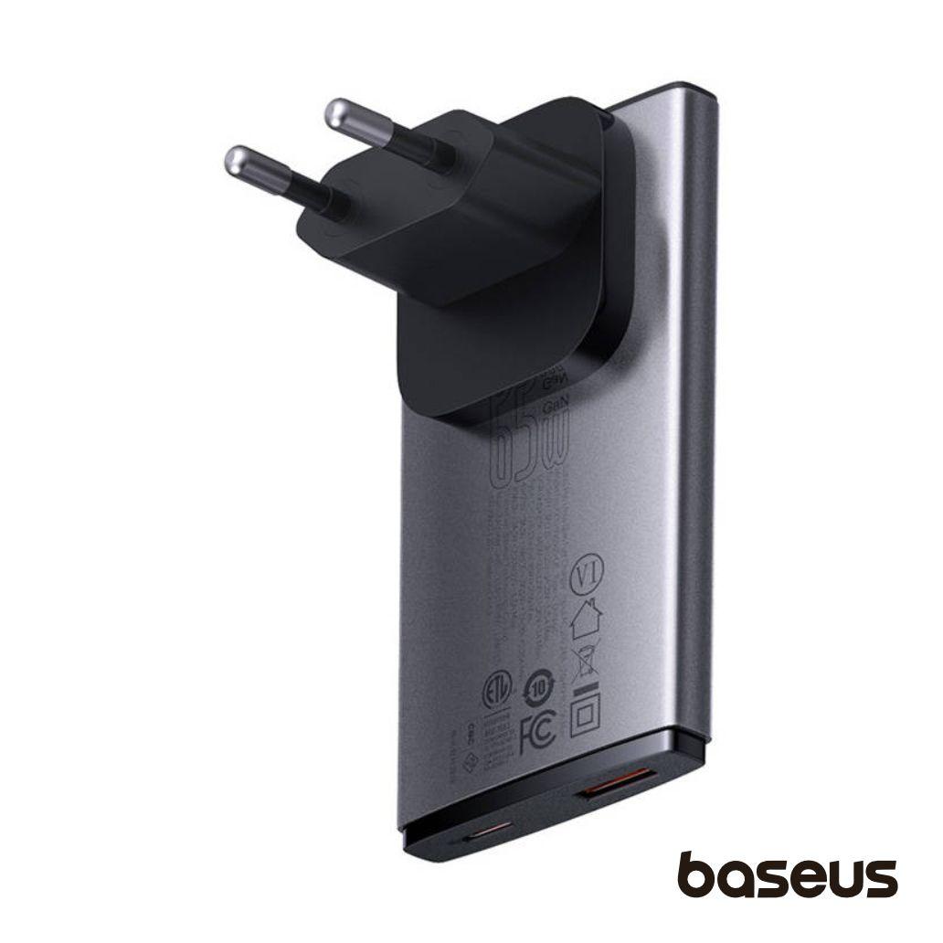 Alimentador Comutado USB-A/USB-C 65W GaN5 PRO BASEUS