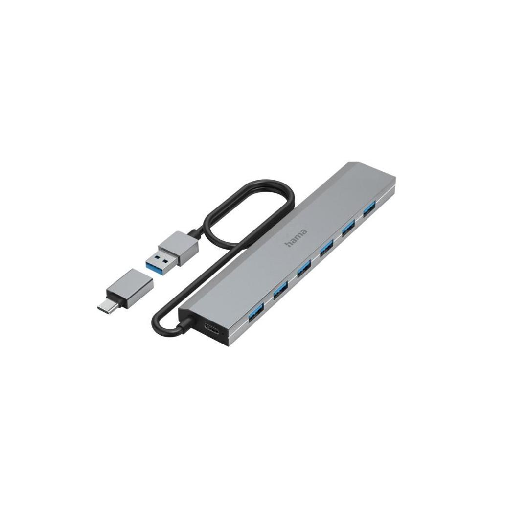 Hub HAMA USB 7 Ports, USB 3.2 Gen 1, 5 Gbit/s, incl. USB-C A