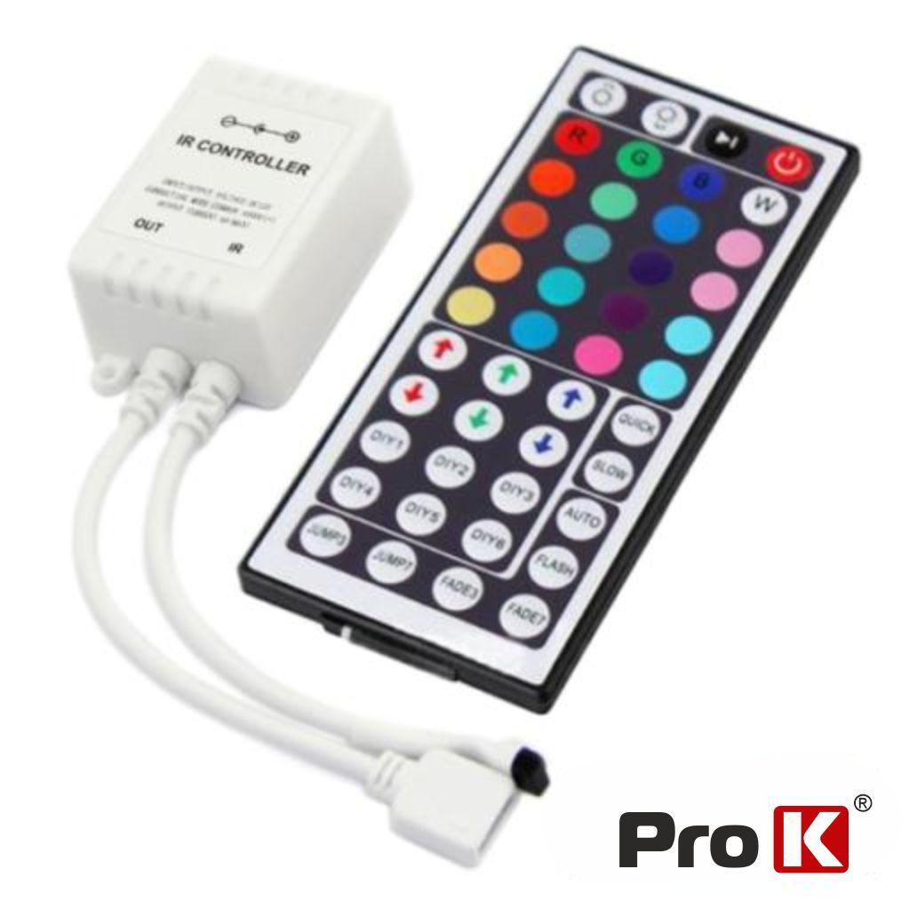 Controlador P/ Fita De Led Rgb 12v C/ Comando Prok