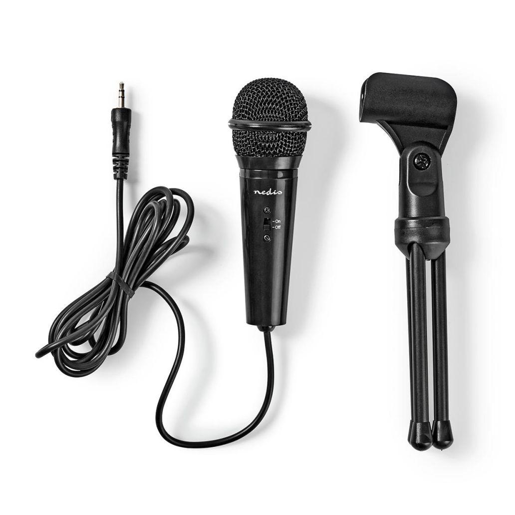 Microfone C/ Tripé P/ Smartphone/PC Jack 3.5mm