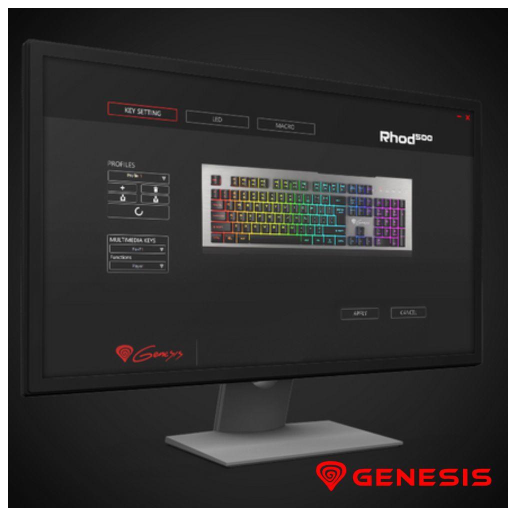 Teclado Gaming RHOD 500 RGB GENESIS