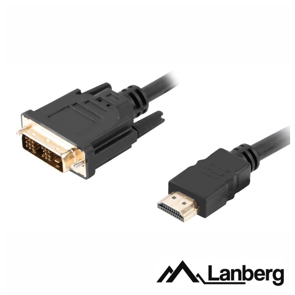 Cabo HDMI Macho / DVI-D Single Link Macho 3m LANBERG