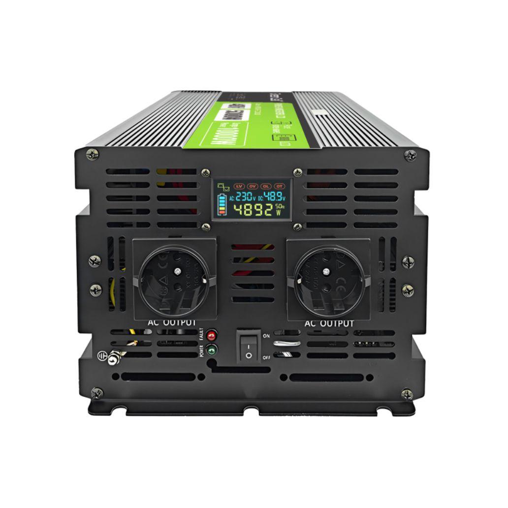 Conversor 48V-230V 5000W Onda Pura C/ LCD GREEN CELL