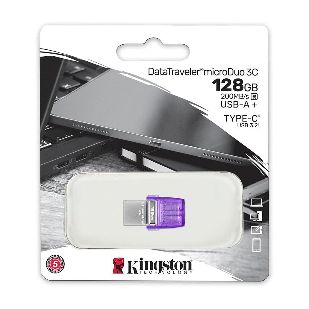 Pen Drive Kingston 128GB DataTraveler microDuo 3C USB 3.2  D