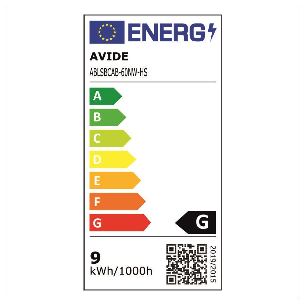 Armadura LED C/ Sensor 9W 60cm 4000K 500lm AVIDE