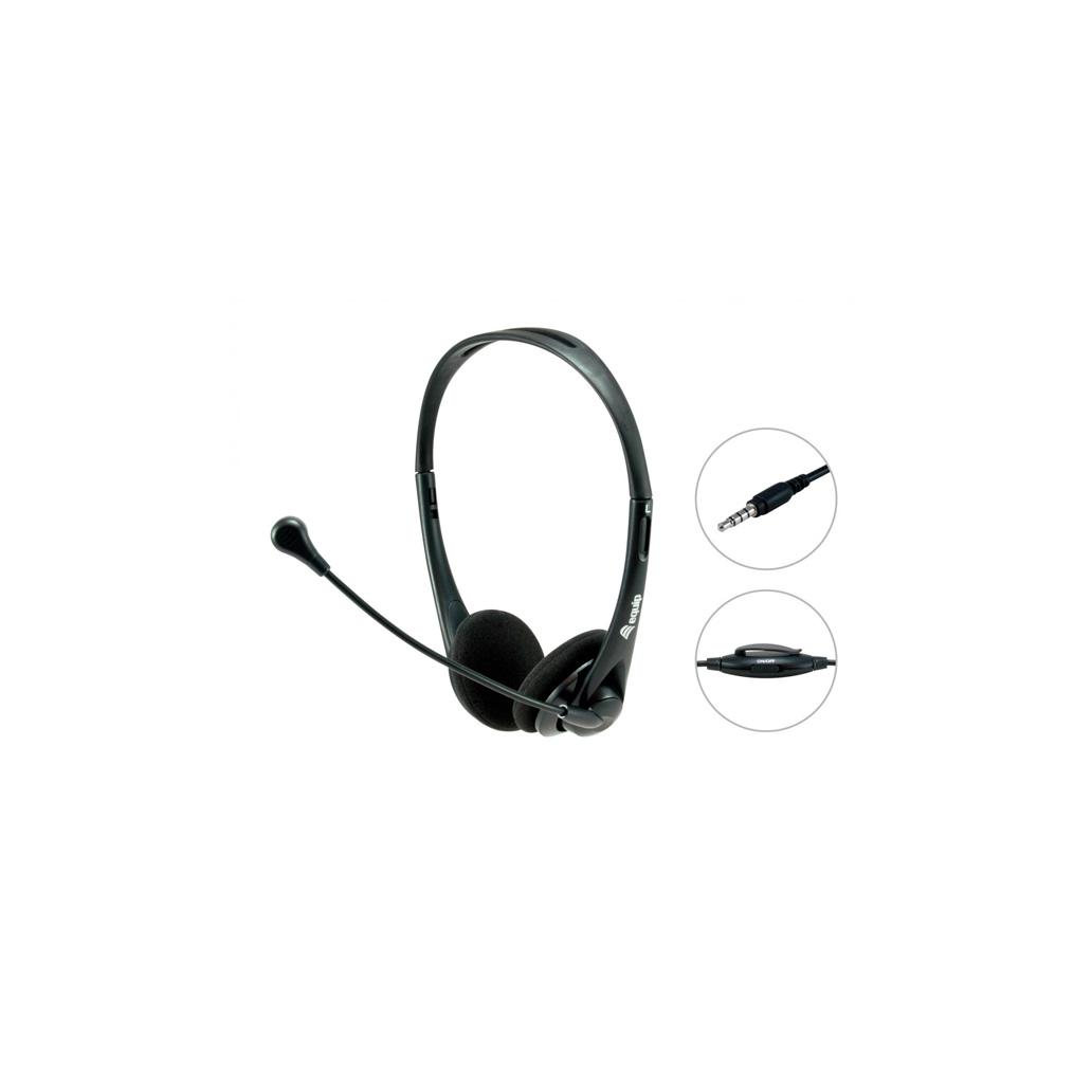 Headset Equip Life C/Micro Função Volume E Mute Jack 3.5