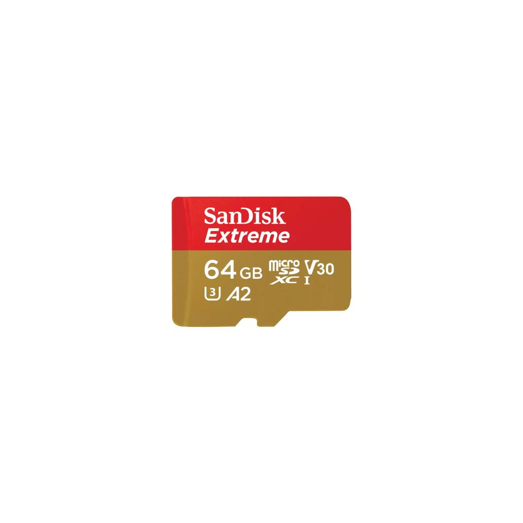 Cartão Memória Sandisk Extreme 64 Gb Microsdxc Uhs-I Clase 1