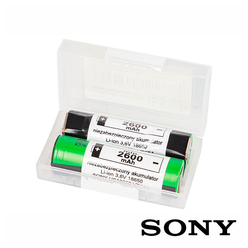 Bateria Lítio 18650 3.6V 2600MA C/ Patilhas Pack 2un SONY