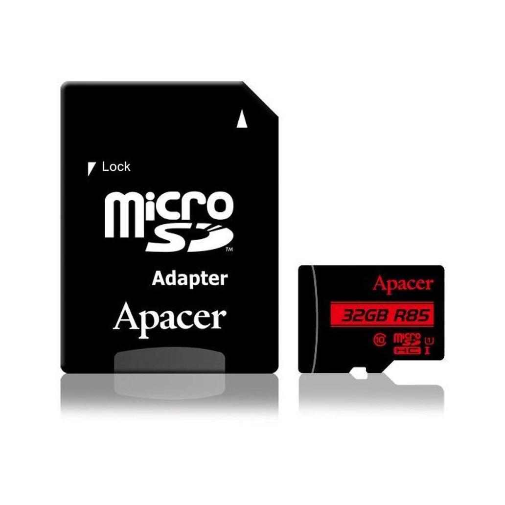 Cartão De Memória Apacer 32GB microSD HC UHS 1 C/ Adaptador