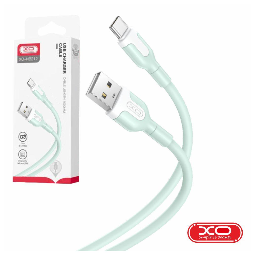 Cabo USB-A 2.0 Macho / USB-C 2.1A 1m Verde XO