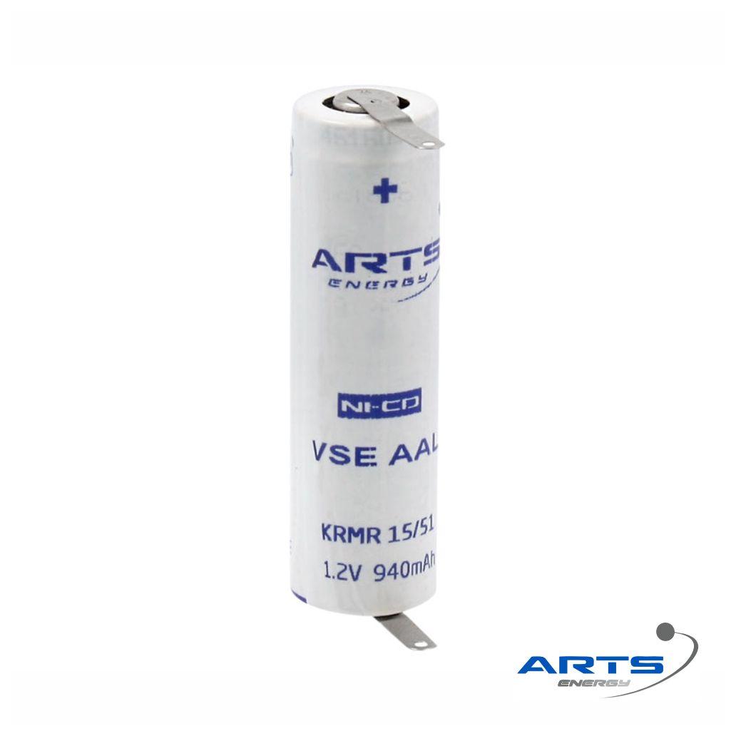 Bateria NI-CD AA/VSAAL 1.2V 940mAh C/ Patilhas