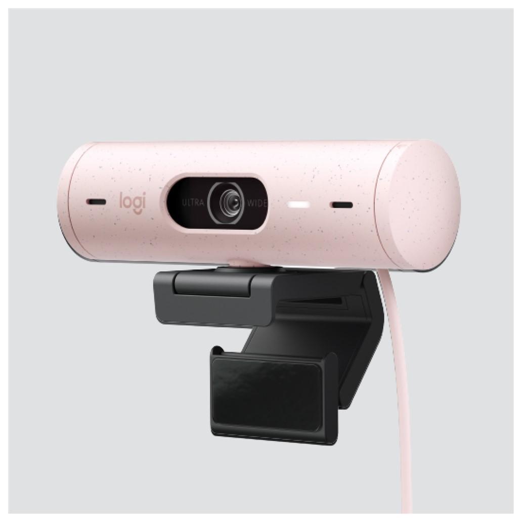 Webcam Logitech Brio 500 Full HD 1080p USB Type-C  Rosa